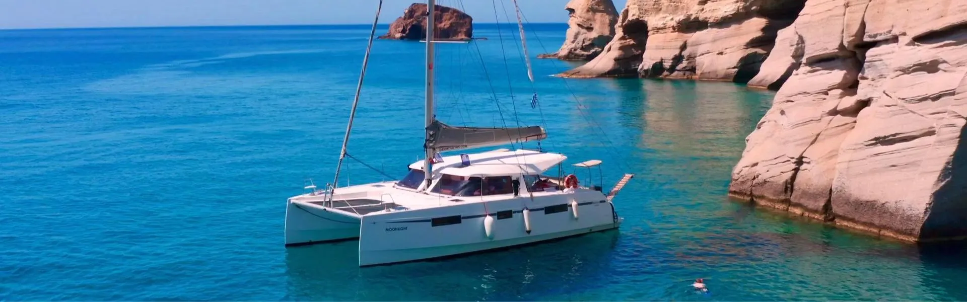 Milos-Catamaran LUXE-Private-Cruises