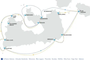 Milos Full Day Cruise itinerary
