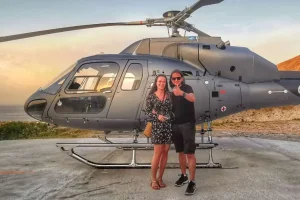 Helicopter Proposal Santorini