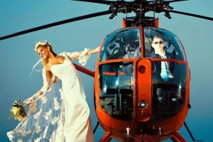 Helicopter Wedding Tour Santorini